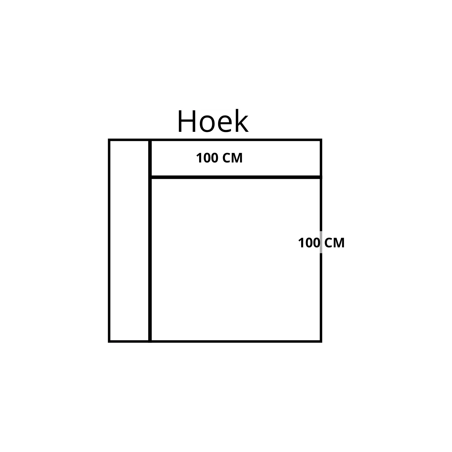 afbeelding van Leren elementenbank Flow - hoekelement